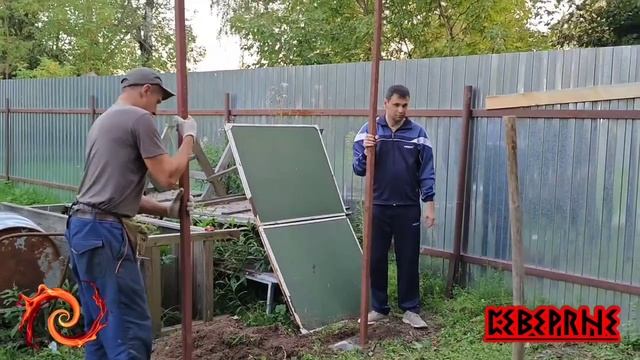 Строительство ⚒️ летней беседки🛖❄️СЕВЕРЯНАМИ❄️с. Ямкино на территории Христорождественского храма😇