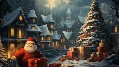 С наступающим новым годом!Пусть сбывается все,что не влезло в старый. Музыкальная открытка.