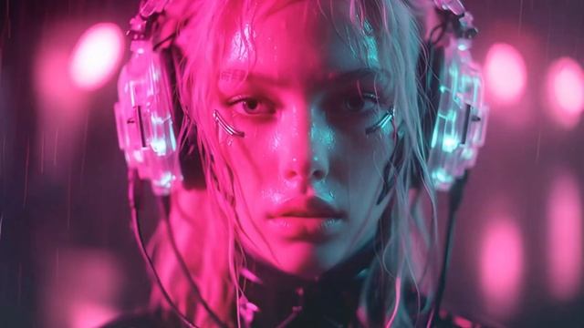 🎧 Invisible Umbrella 🌧️ Cinematic Cyberpunk Trip-Hop   AI Iris Music Video