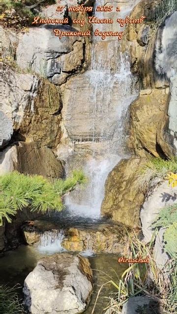 27 ноября 2025 г. Японский сад "Шесть чувств". Драконий водопад #крым #мрия #японскийсад