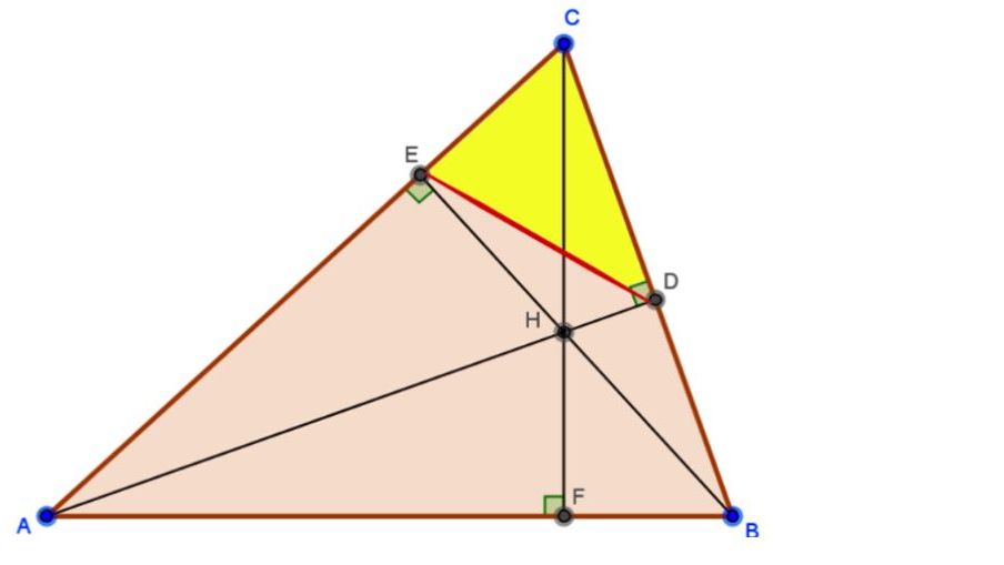 15 ОРТОЦЕНТР - ПОДОБНЫЕ ТРЕУГОЛЬНИКИ (COS)