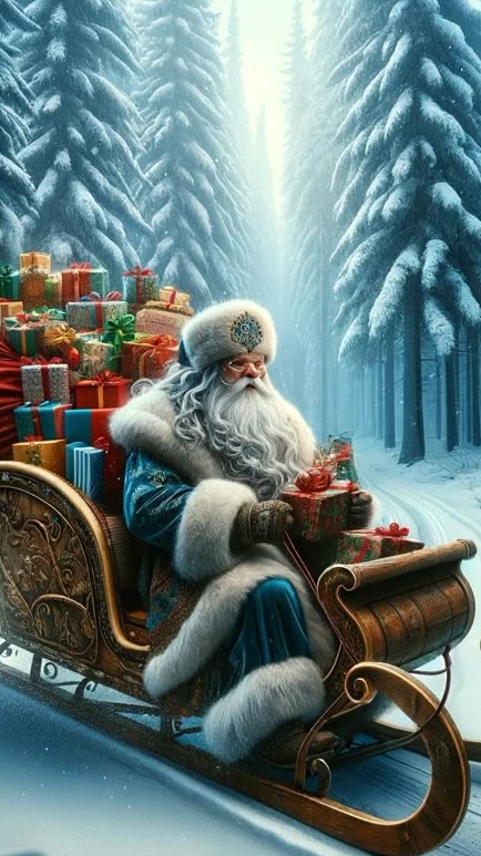 С наступающим новым годом. Роскошная музыкальная открытка.