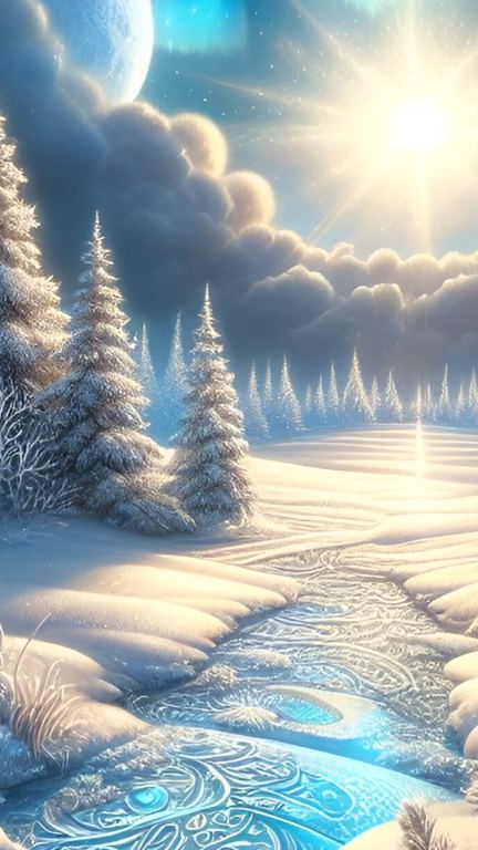 Удачного зимнего дня и хорошего настроения. Трогательная музыкальная открытка.