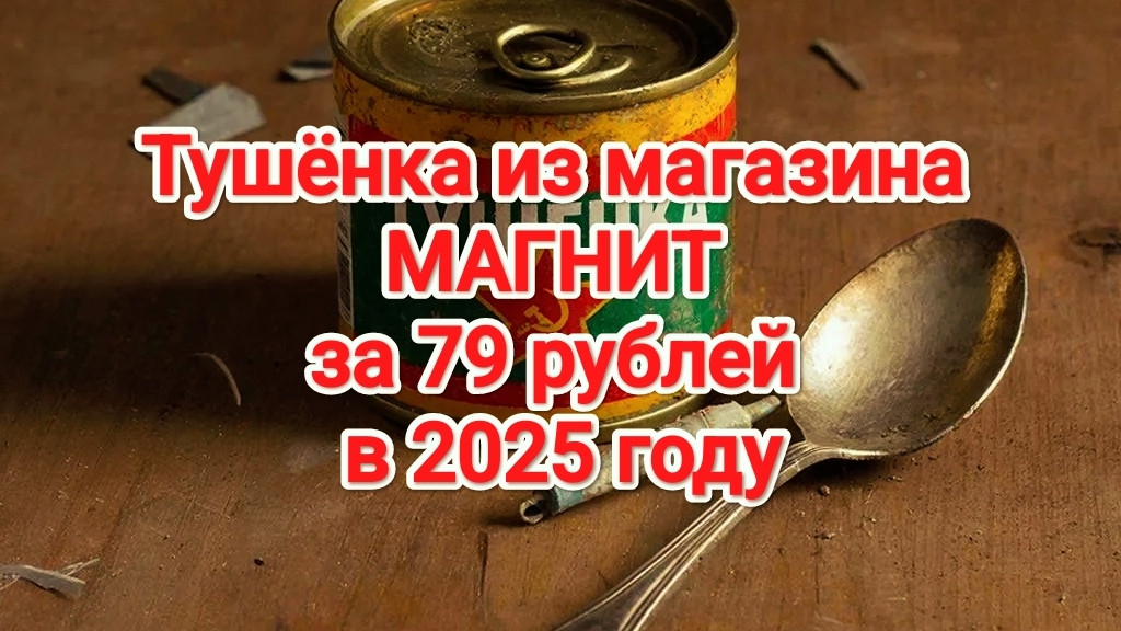 Тушëнка за 79 рублей из магазина МАГНИТ. 
Что в нутри?