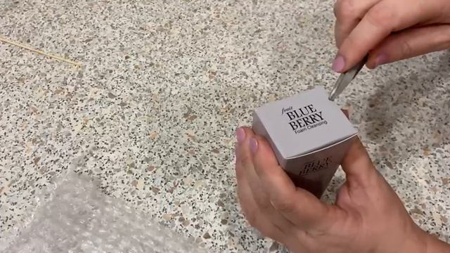 Dr.Cellio Пенка для умывания с экстрактом черники. Распаковка