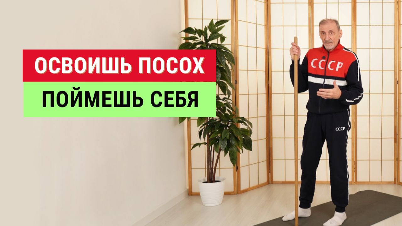 Упражнение с посохом: как развить внимание и баланс | Андрей Левшинов