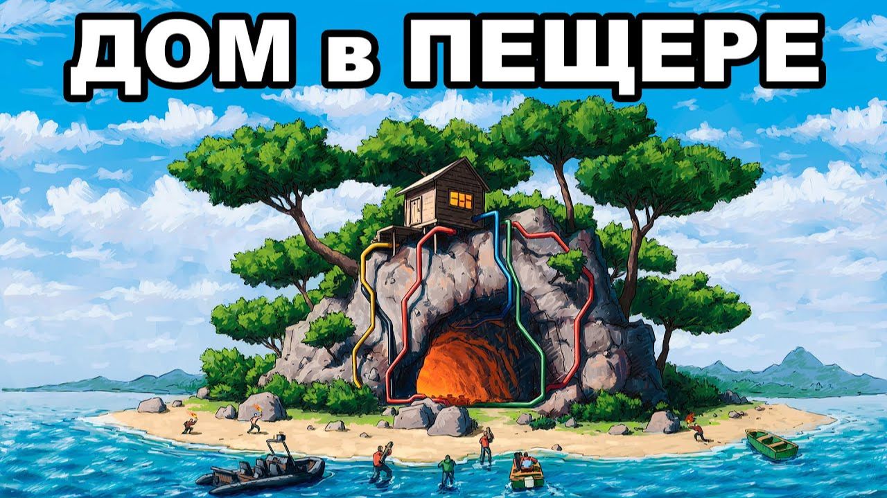 МОЙ БУНКЕР в ПЕЩЕРЕ против 1000 ЧЕЛОВЕК в РАСТ   RUST