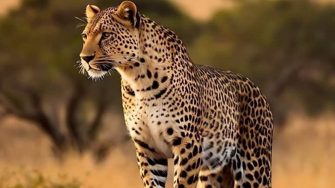 ЖИВОТНЫЙ МИР: Реальные кадры из жизни пятнистого Леопарда.