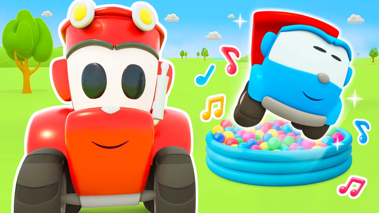 Кто уберет снег на дороге? Новая ПЕСЕНКА про трактор для малышей!