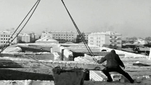 1970 год. Тюмень. Строительство в районе ТЭЦ-1