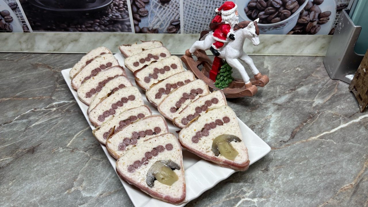 🎄ШИКАРНАЯ ЗАКУСКА! ВСЕ СЕКРЕТЫ приготовления РУЛЕТОВ - ТЕРРИНОВ!! ТРЕУГОЛЬНЫЕ РУЛЕТЫ!!