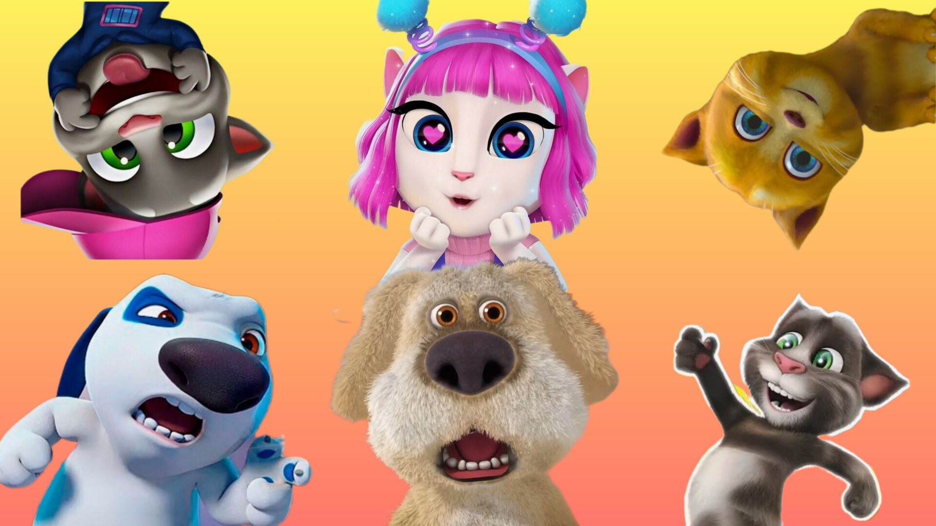 🎁🐱 Говорящий том 🔥🐱  Говорящий том и друзья 🦸🐱 Ава и папа