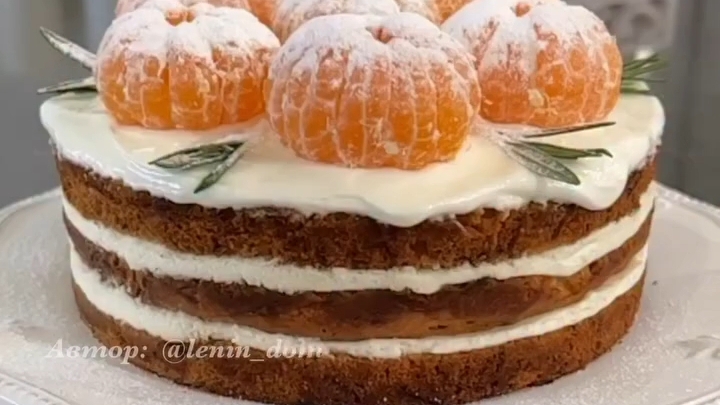 Морковный ТОРТ «Зимняя сказка»...🍰🎄😋    Рецепт ⤵️