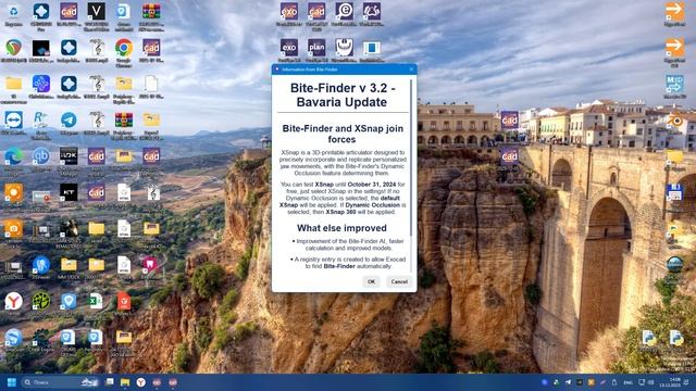 Bite Finder на скане со скан маркером