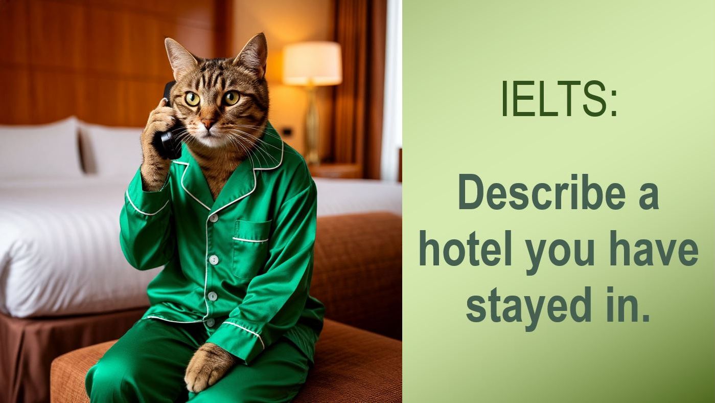 IELTS # 14 : Describe a hotel you have stayed in  / Something special you want to buy in the future