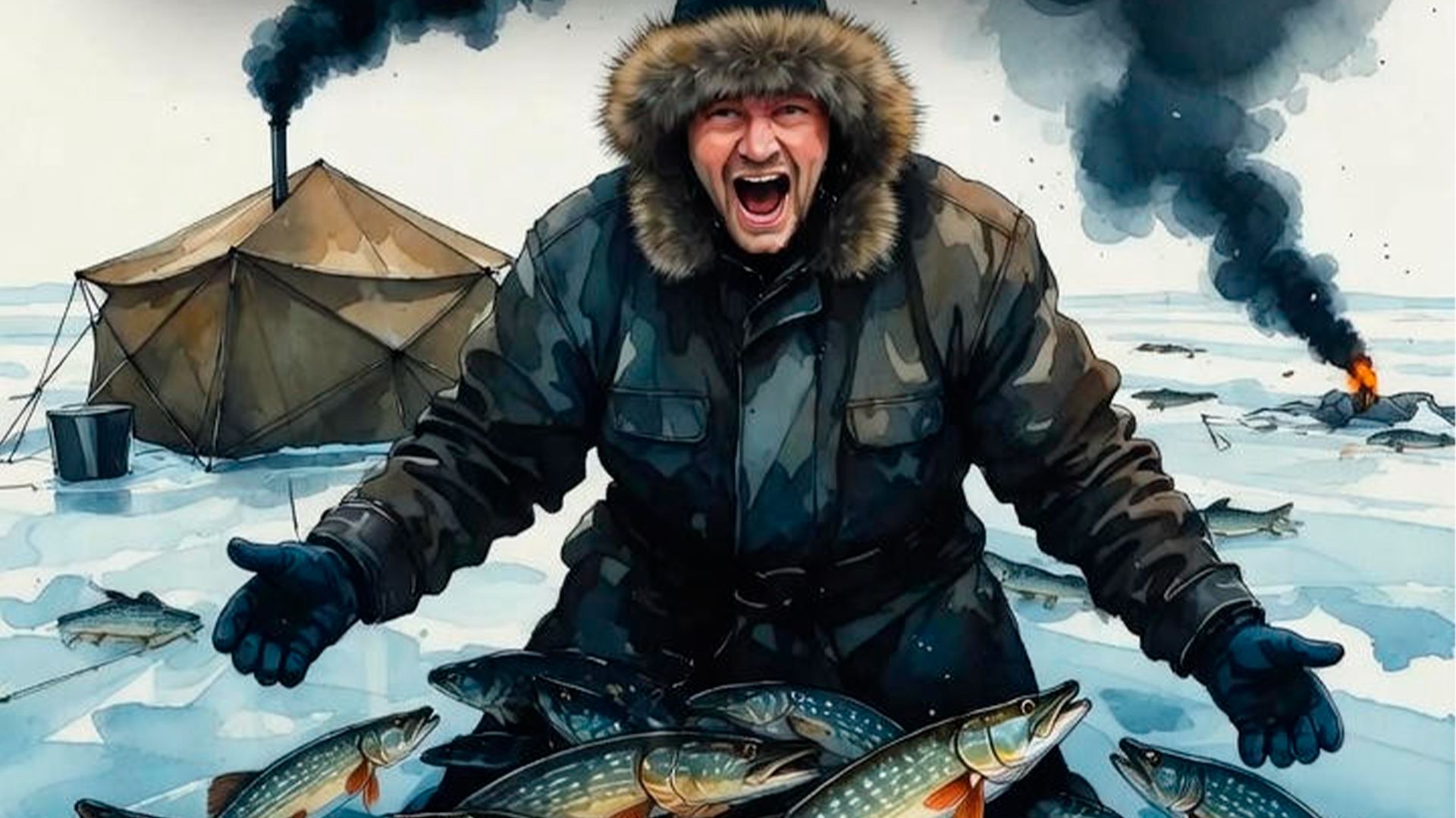 Лучшая зимняя рыбалка Красноярского края, Улюколь 2025 - полный отчёт. Зимняя рыбалка.Fishing.