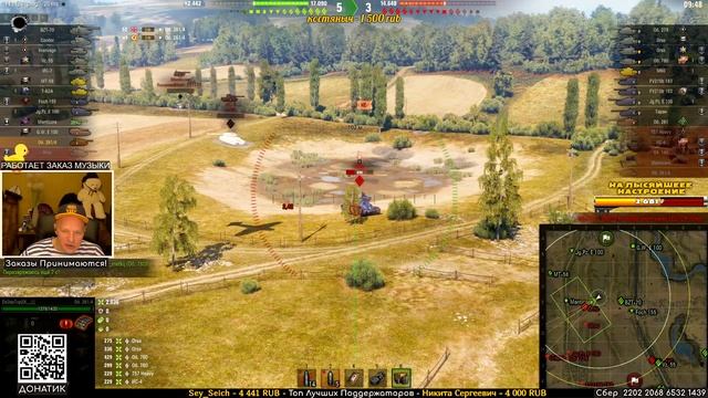 Штурм - САУ Объект 261/4 хорошо выбивает активно занятые позиции врагов на Прохоровке!