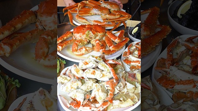 готовка королевского краба и краба в масле по-корейски