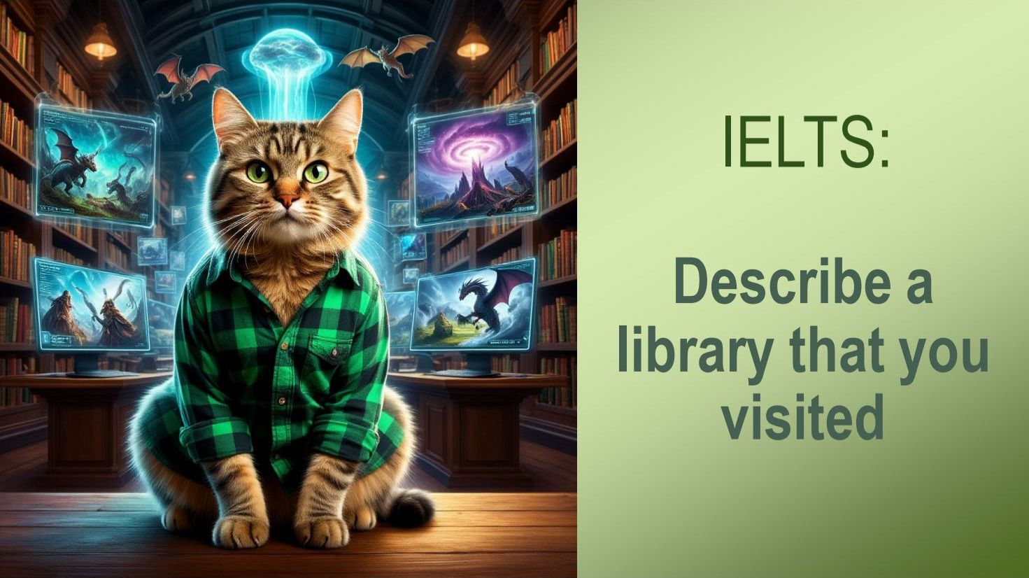 IELTS # 16 : Describe a library that you visited / Describe a shopping center you often go to