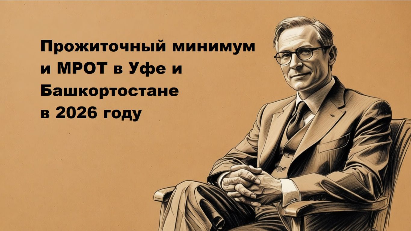Прожиточный минимум и МРОТ в Уфе и Башкортостане в 2026 году