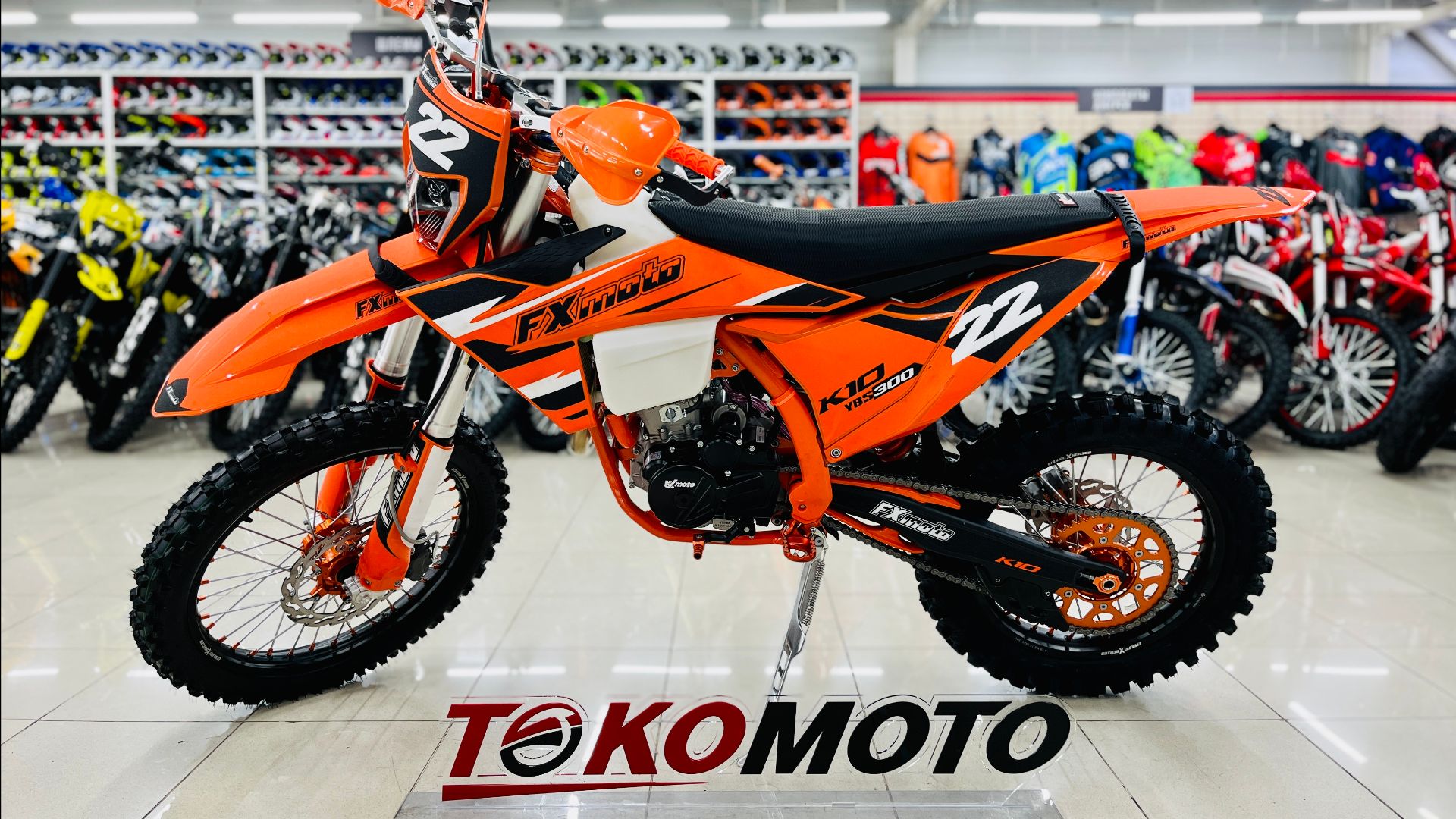 Мотоцикл эндуро FX MOTO K10 YBS-300 оранжевый 2.0