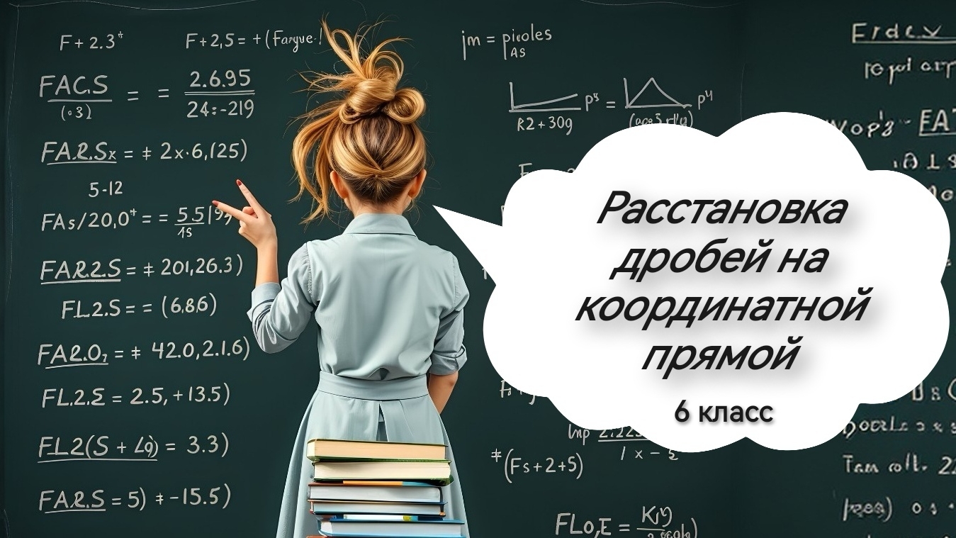 Расстановка дробей на координатной прямой. 6 класс