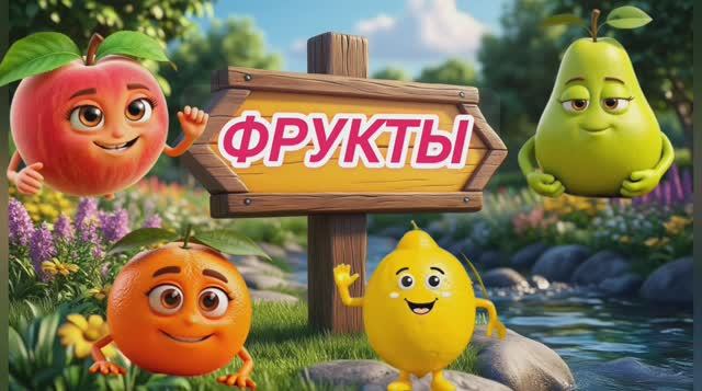 РАЗВИВАЮЩЕЕ ВИДЕО ДЛЯ ДЕТЕЙ. ФРУКТЫ. Для самых маленьких.