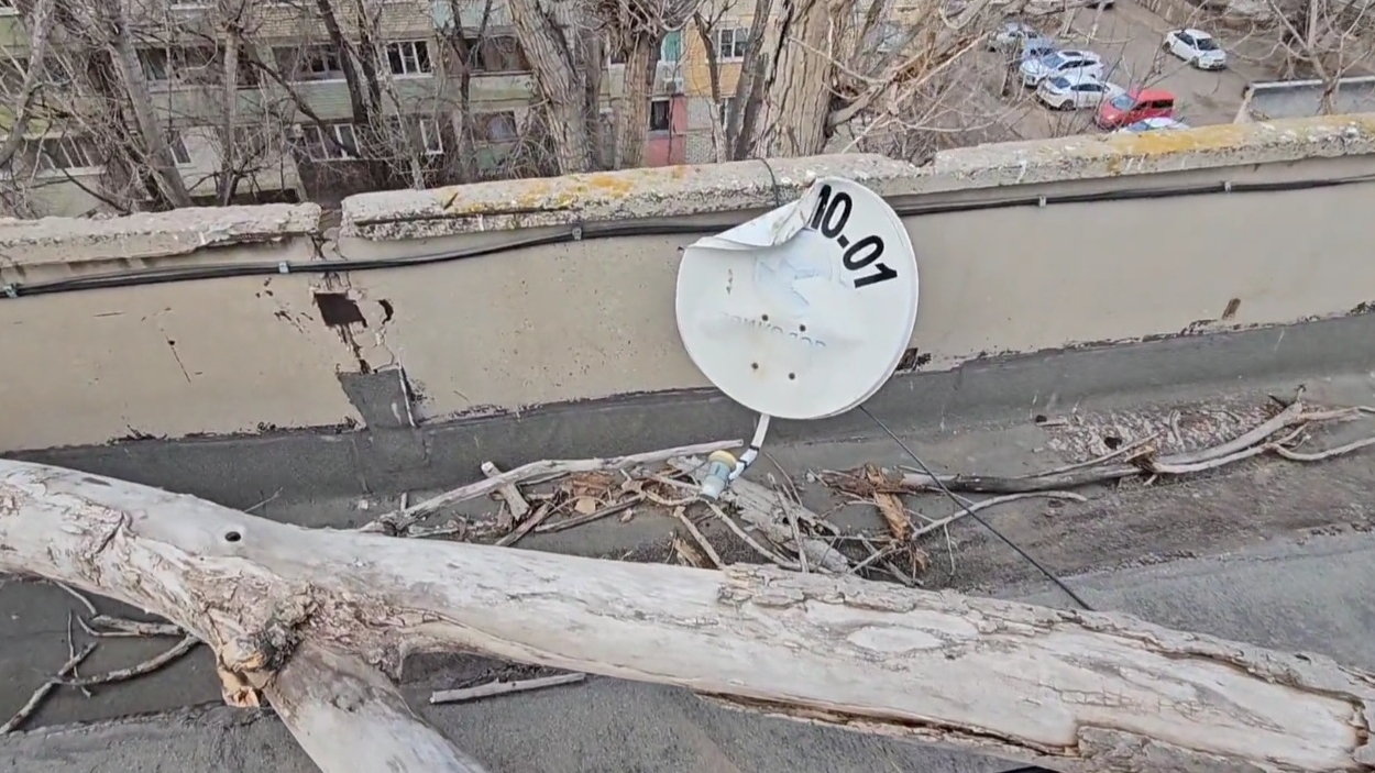 Шторм и тарелка Триколор