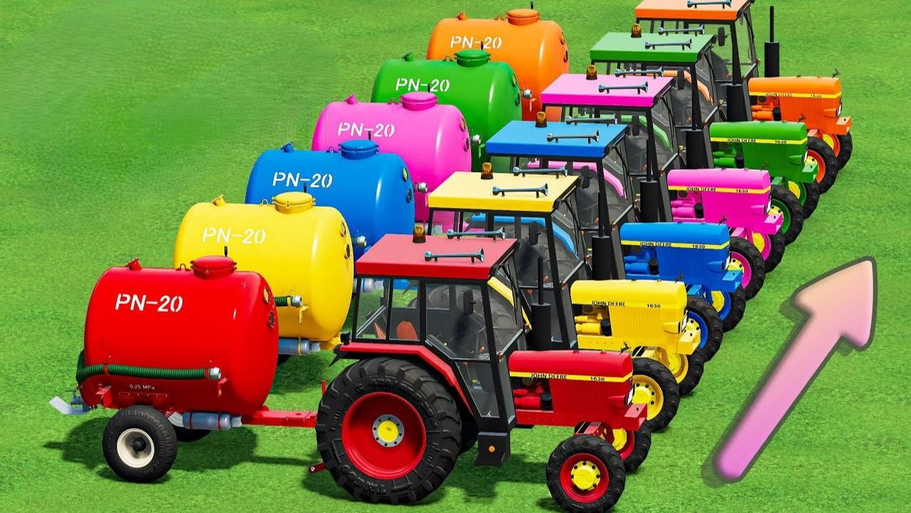 МАШИНКИ ВИДЕО ПРО МАШИНКИ УПРАВЛЯЕМ МАЛЕНЬКИМИ ЦВЕТНЫМИ ТРАКТОРАМИ ЦВЕТНЫЕ МАШИНКИ ИГРУШКИ МАШИНКИ