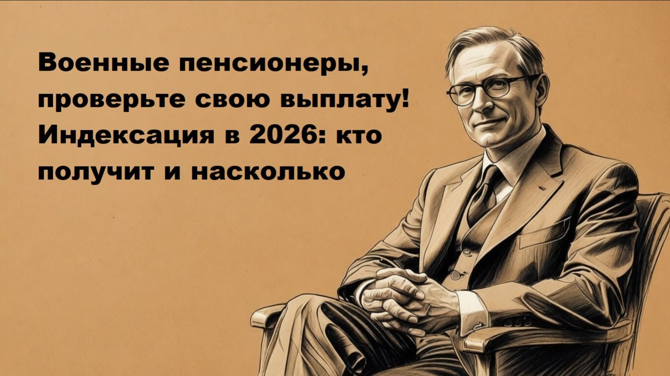 Индексация военных пенсий в 2026 году: процент, точные даты, последние новости от правительства