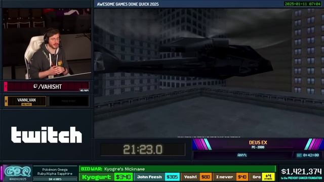 Deus Ex by Vahisht in 42:58 - Awesome Games Done Quick 2025 [RUS AI VO]