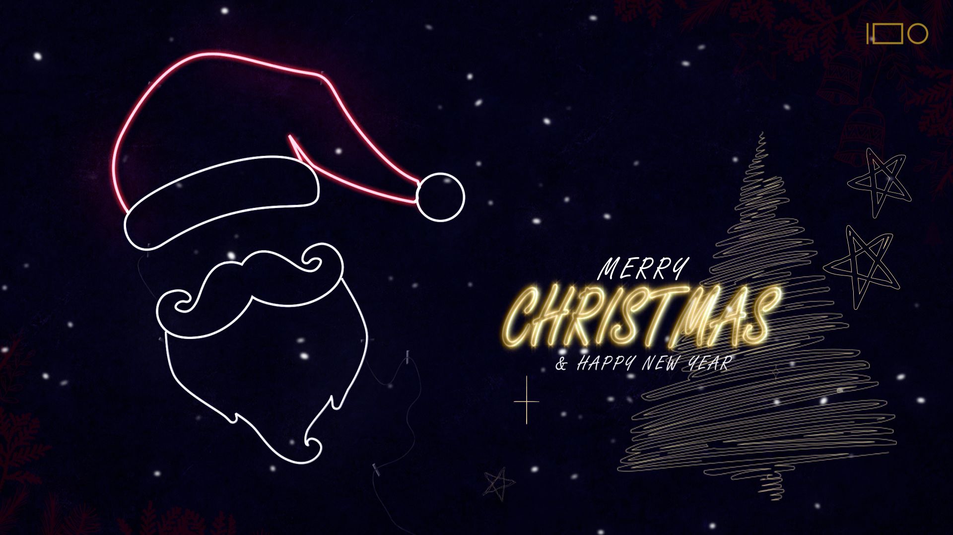 Новогодние логотипы для бизнеса — видео анимация новогодних поздравлений