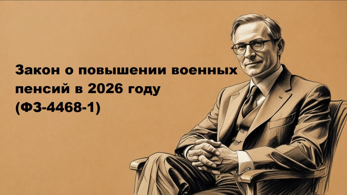 Закон о повышении военных пенсий в 2026 году (ФЗ-4468-1): последние поправки и разъяснения