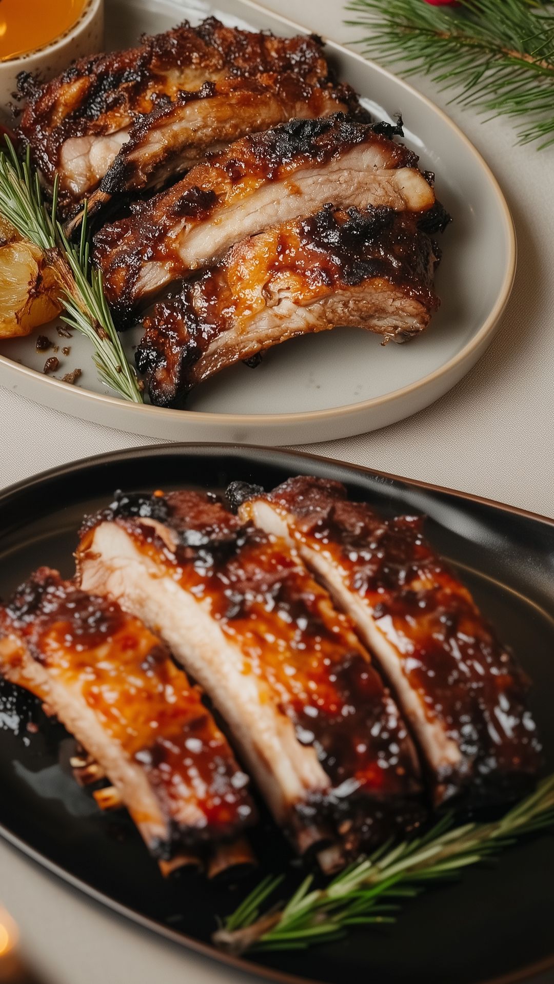 Рёбра в мандариновом маринаде #еда #рецепт #вкусно