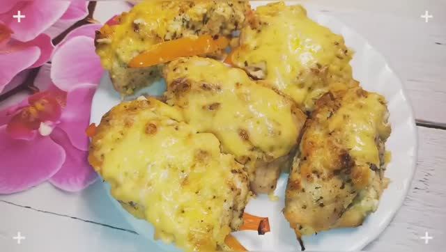 Куриные рулетики с начинкой.Вкусный рецепт