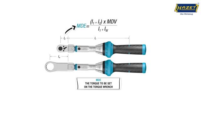 Расчет эффективной длины для динамометрических ключей Hazet System 6000