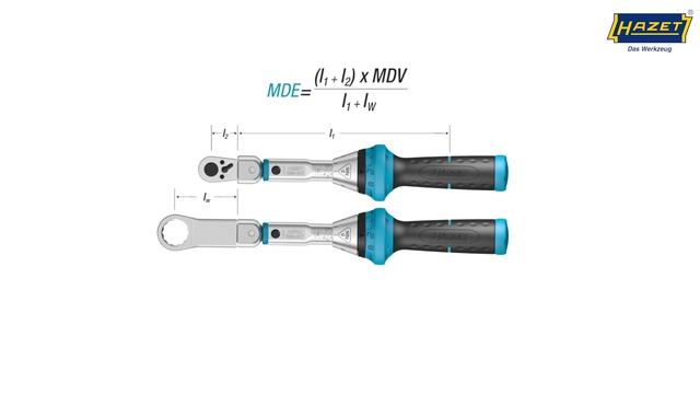 Расчет эффективной длины для динамометрических ключей Hazet System 6002