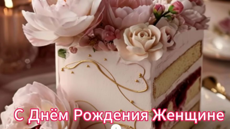 Поздравление с днём рождения от души женщине 🎂 Тёплая музыкальная открытка