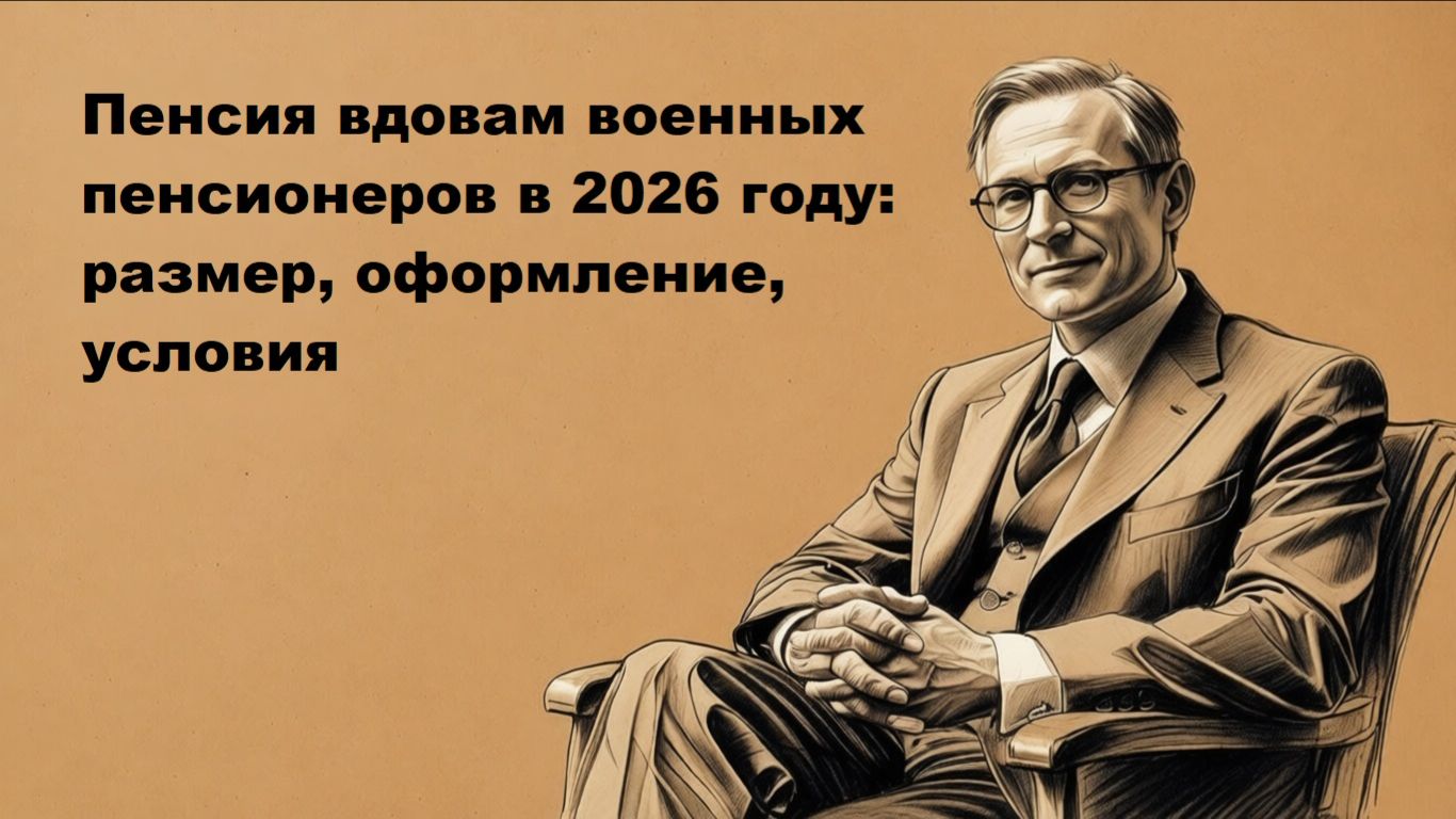 Пенсия вдовам военных пенсионеров в 2026 году: размер, оформление, условия