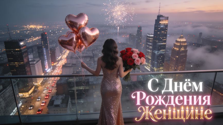 Трогательное поздравление с Днём Рождения женщине 💖 Короткая открытка своими словами