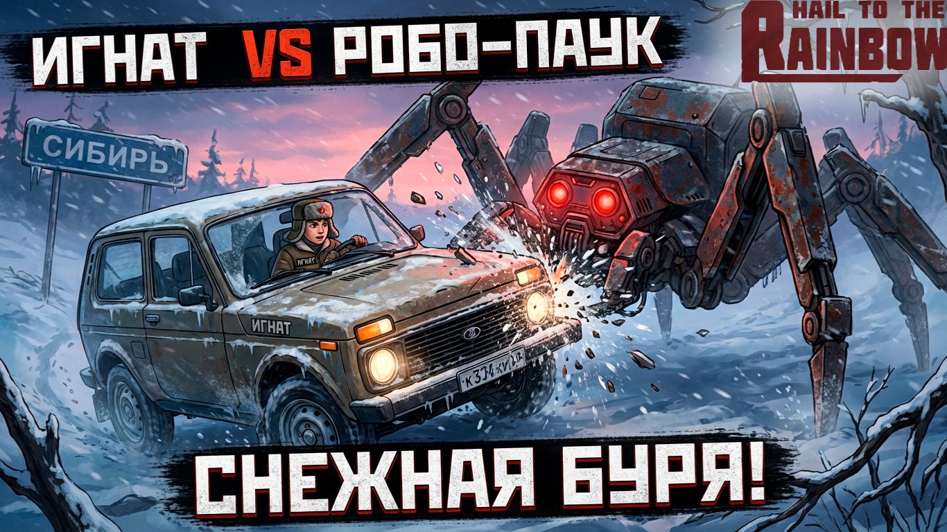 СБИЛИ УЖАСНОГО РОБОТА НА СВОЕЙ МАШИНЕ! (Hail to the Rainbow) #3