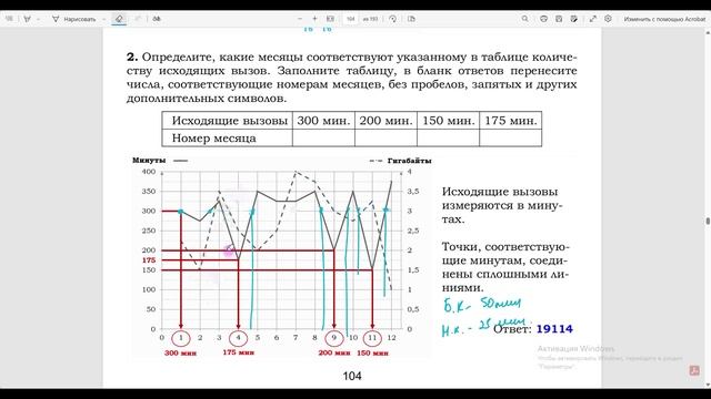 ОГЭ 2026. Тарифы. Урок 3. Соотнесение минут с месяцами и заполнение таблицы