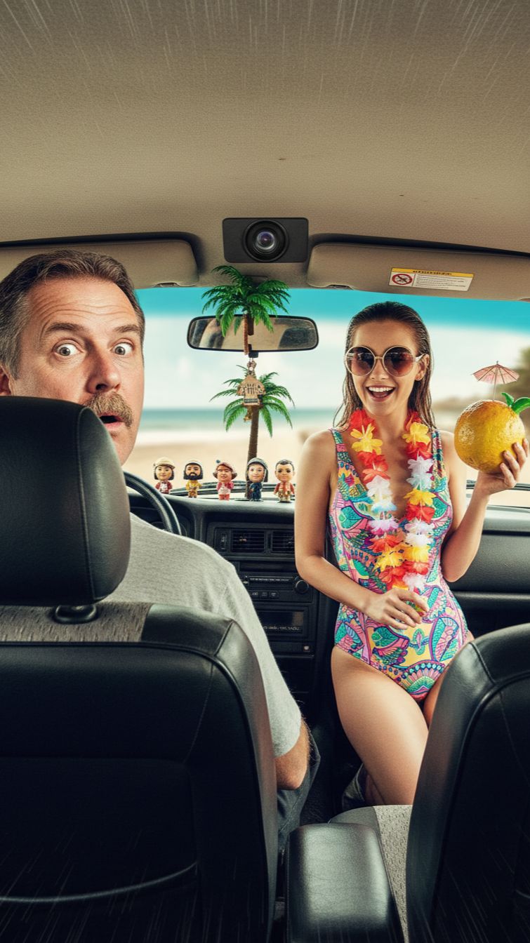 Камера в подголовнике такси