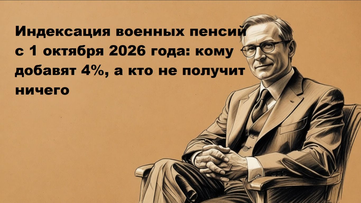 Военные пенсии с 1 октября 2026 года: будет ли повышение осенью
