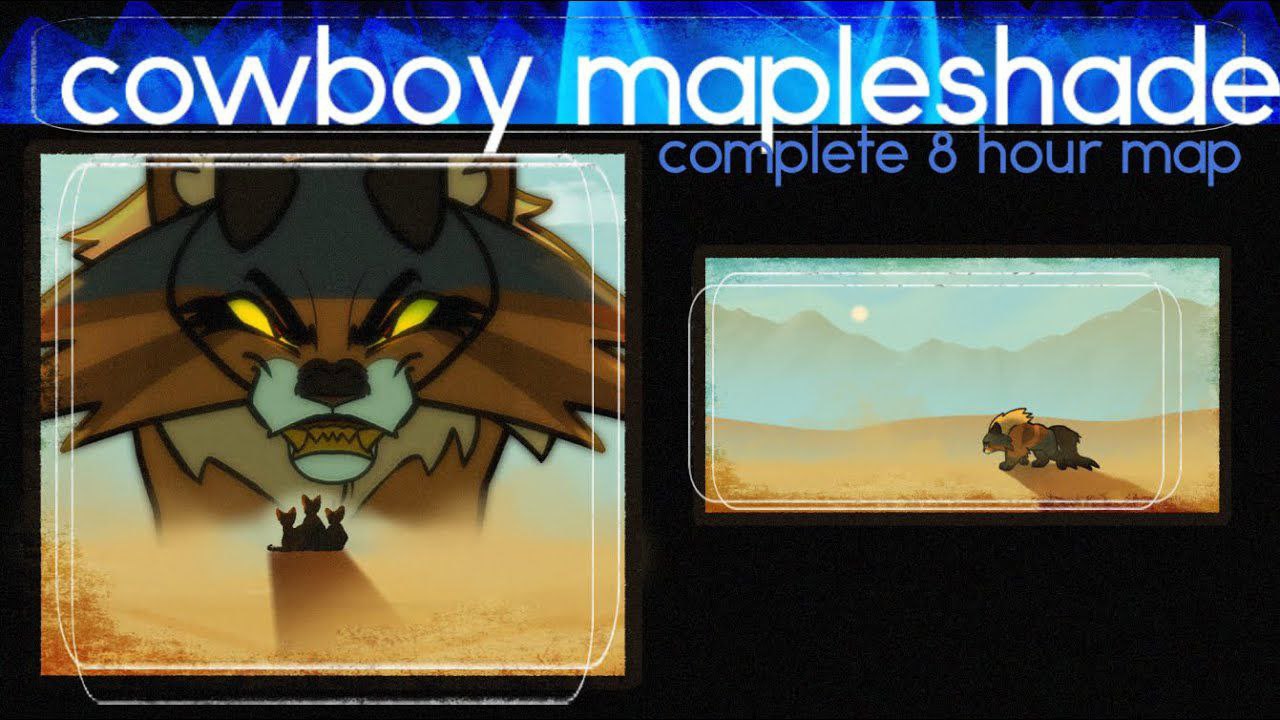 COWBOY MAPLESHADE [Complete Mapleshade desert themed Warriors MAP] (КОТЫ ВОИТЕЛИ МАП ПЕРЕЗАЛИВ)