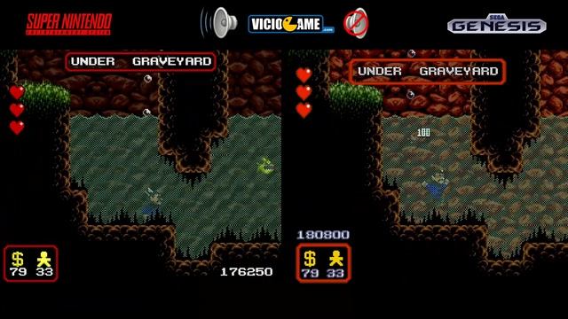 The Addams Family [SNES vs SEGA Mega Drive]