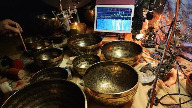 Набор 9 чаш Непал. 144-189, 272-457 Гц,