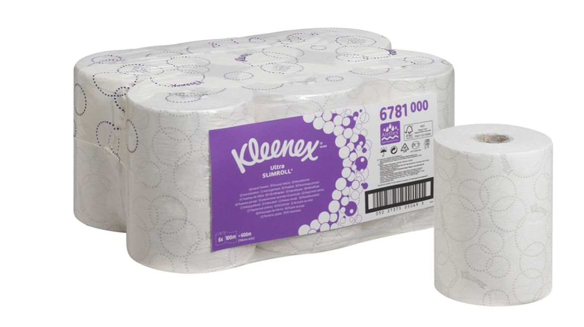 6781 Бумажные полотенца в рулонах Kleenex Ultra Slimroll