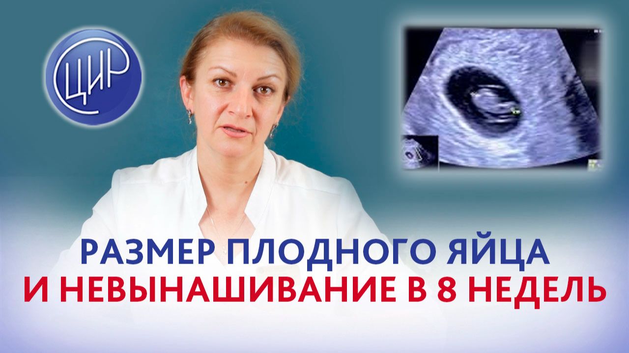 Размер плодного яйца, копчико-теменной размер и невынашивание беременности в 8 недель.