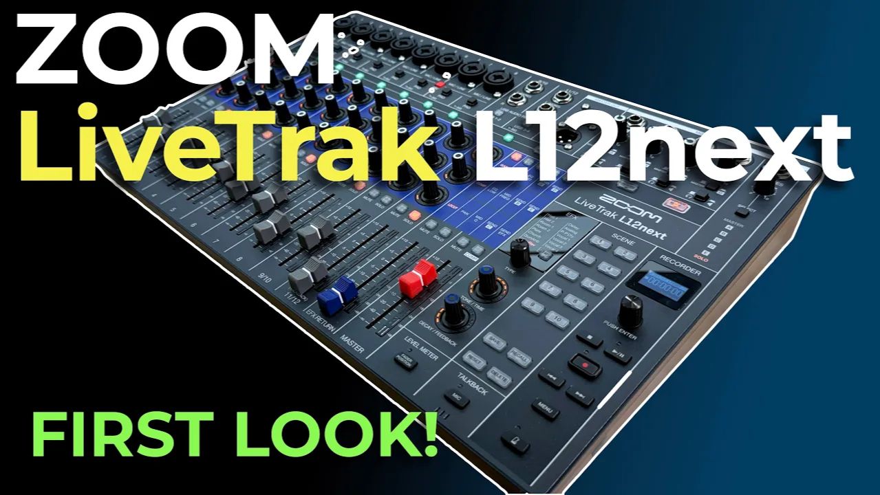 Zoom LiveTrak L12 Next Incredible: Mixer, Recorder, Interface Overview